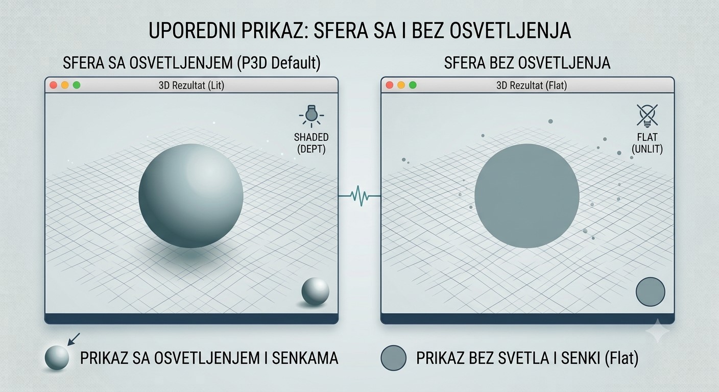 Sfera bez osvetljenja