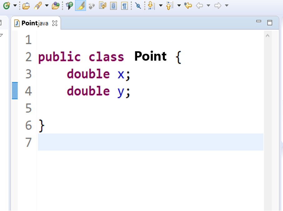 Classes and Objects: Class Point