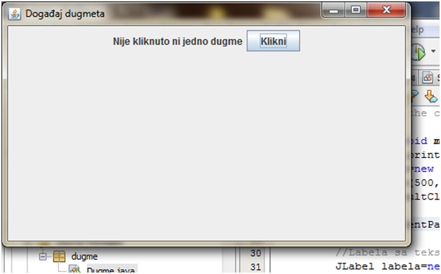 Događaji u JAVI