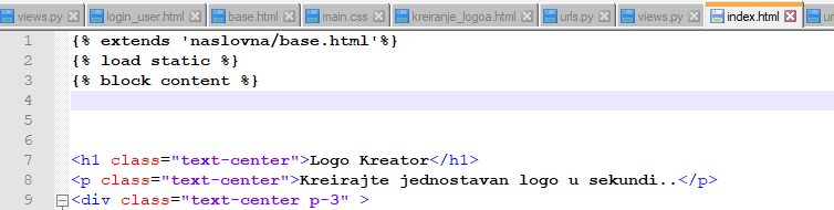 Logo Creator template-index.html-load static
