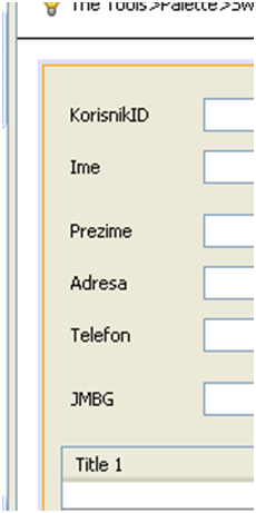  Graphical User Interface. Creating netbeans forms. Example - CD club - label display