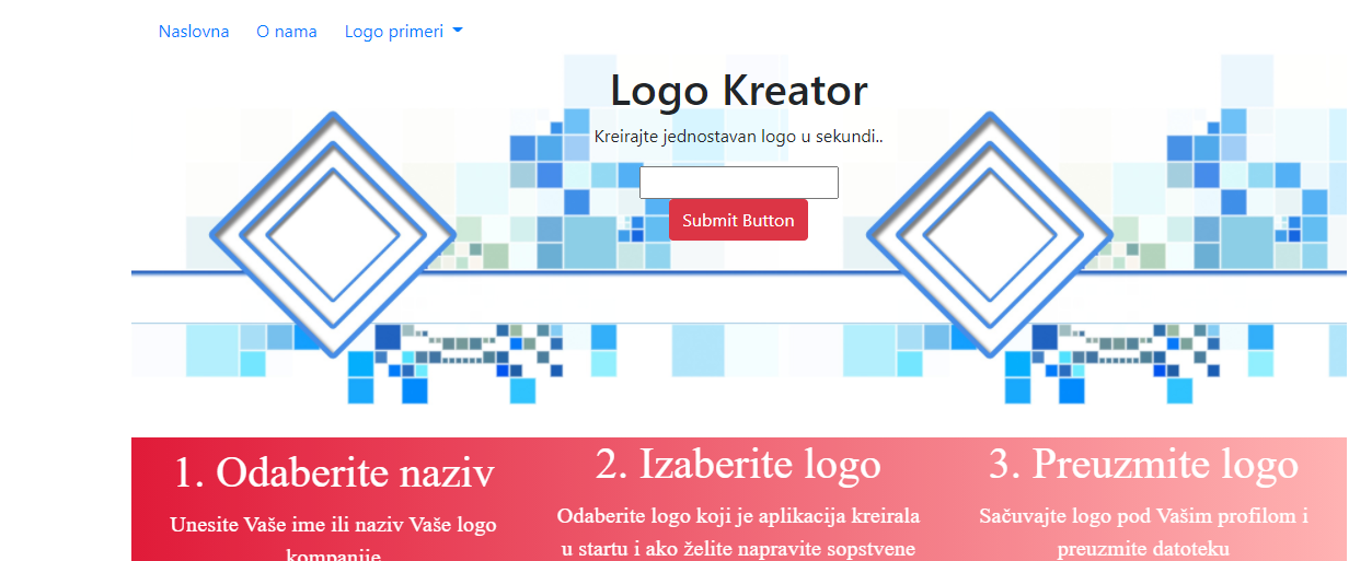 Kreiranje naslovne strane web sajta 