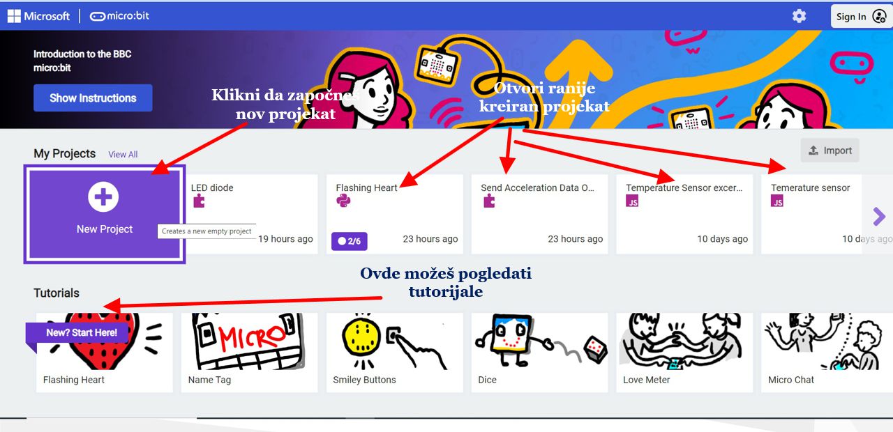 Makecode okruženje za programiranje micro:bit-a