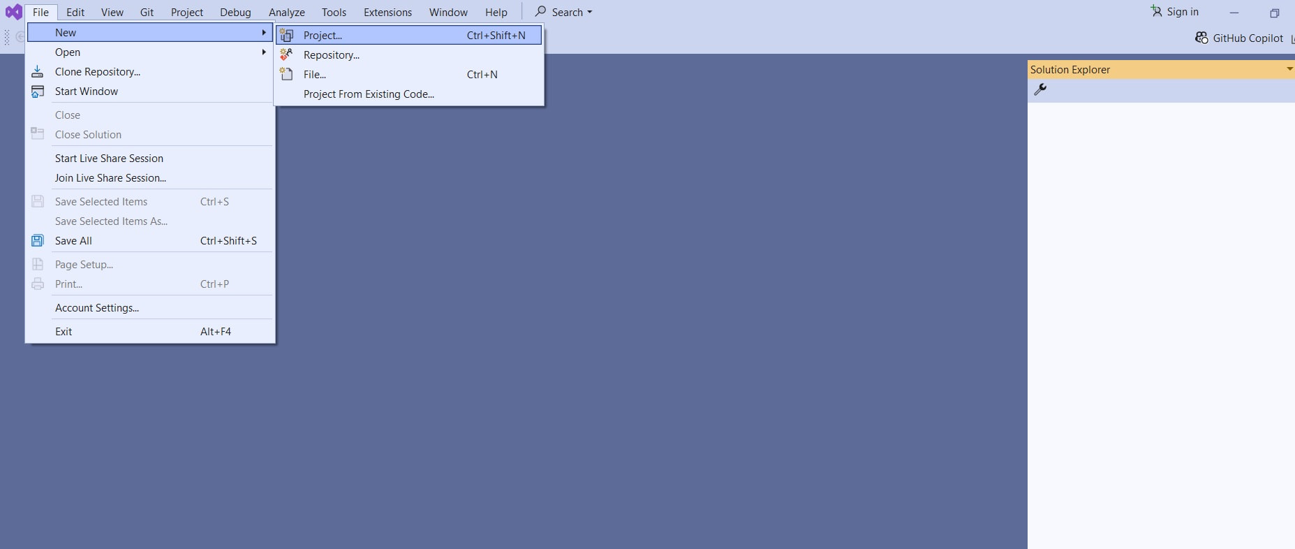 Kreiranje jednostavne   aplikacije u C# upotrebom alata  Visual Studio 2022 Community, kreiranje novog projekta