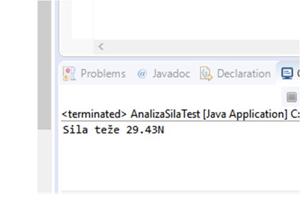  Poziv toString() metode, u test klasi, preko objekta 