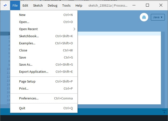 Processing Integrated Environment