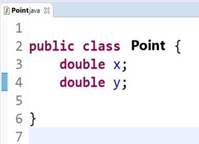 Classes and Objects: Class Point
