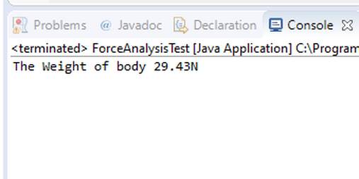 Figure 19: Call toString () method, in test class, via object 