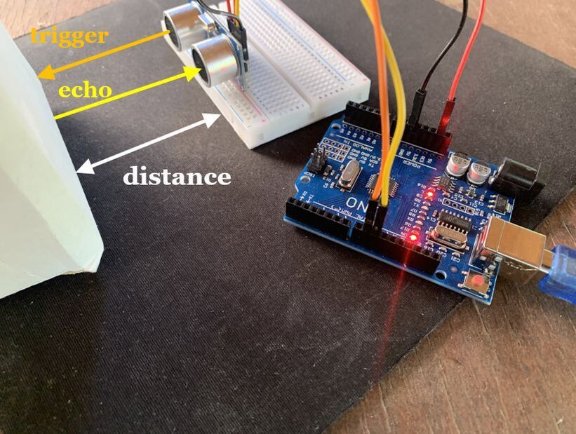 Ultrasoic Distance Measurement with Arduino