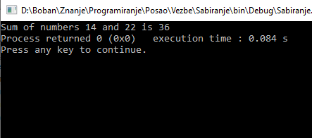 Integer data-summation extension - Example of output
