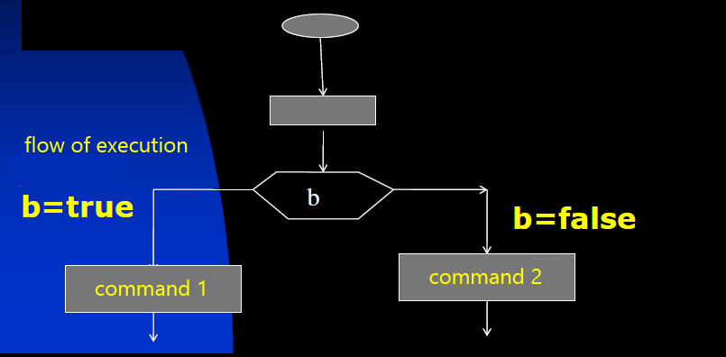 Branching in a program, algorithm for if-else statement